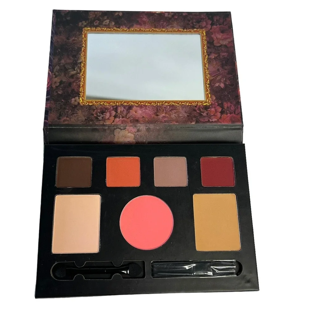 OKALAN MAKEUP SET Eyeshadow Compact Powder Blush with Mirror Unused‎